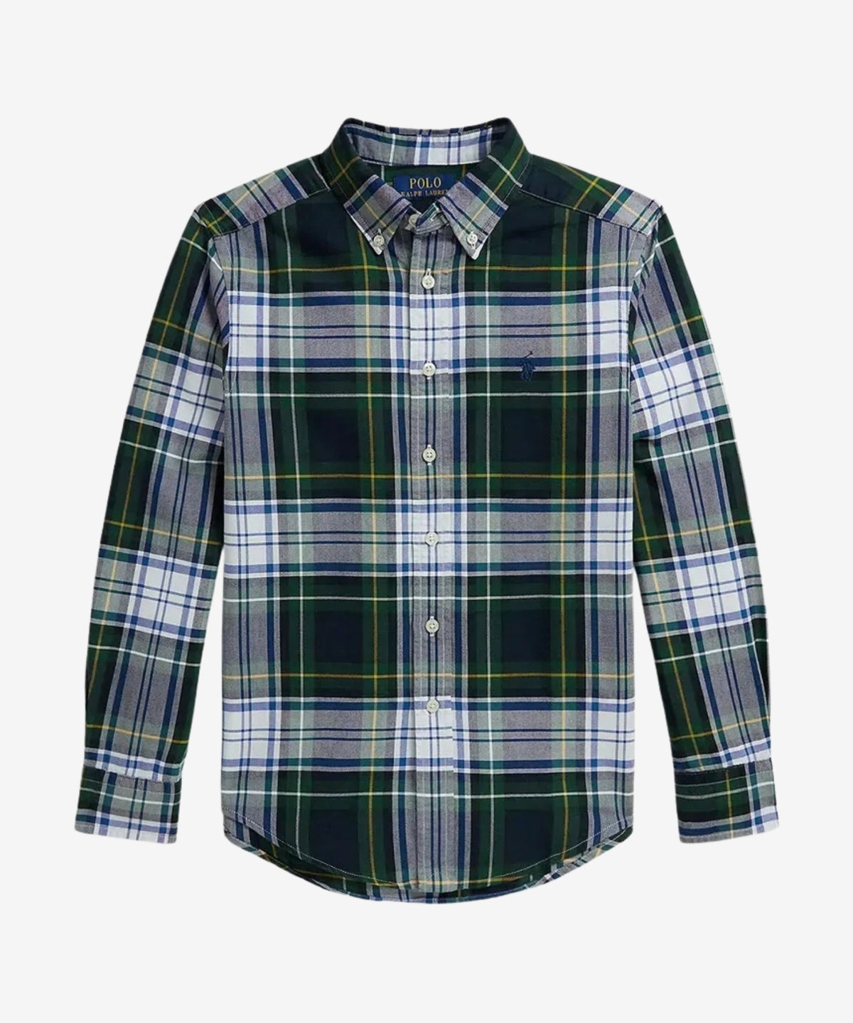 Skjorte - White Green Multi