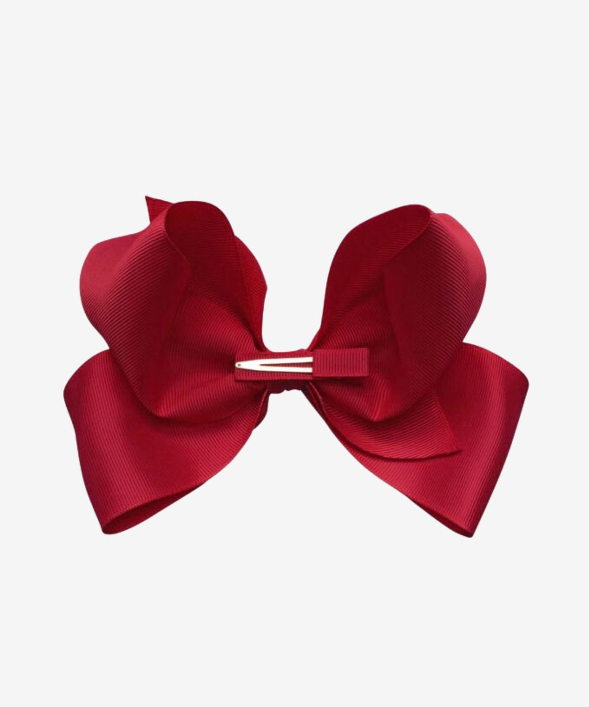 Jumbo Hårspænde m/Boutique-sløjfe - Scarlet