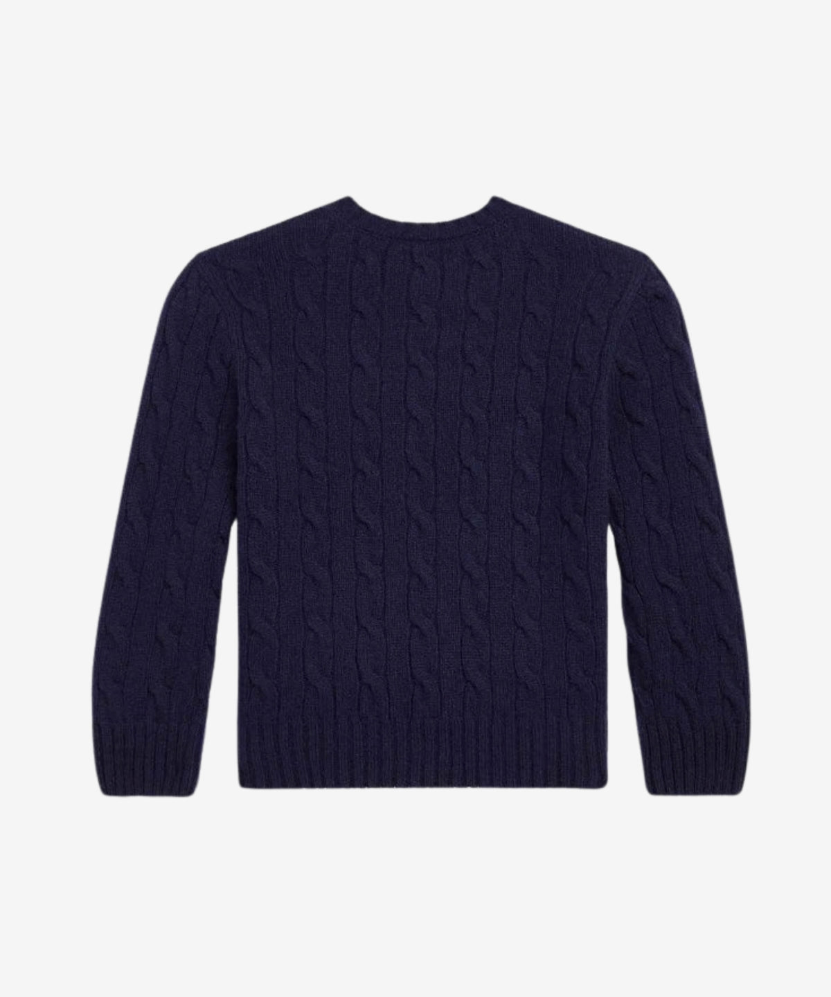 Uld Kabelstrik m/Polo Logo - Hunter Navy