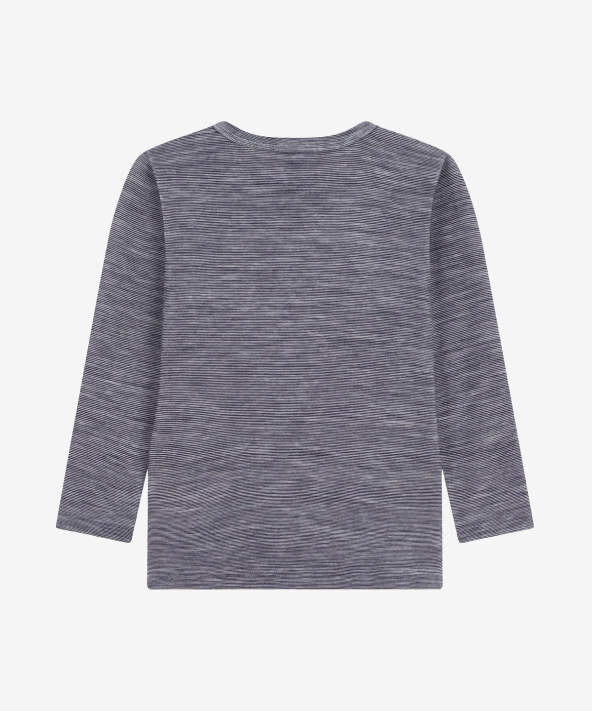 Uld Langærmet T-shirt - Soir/Marshmallow