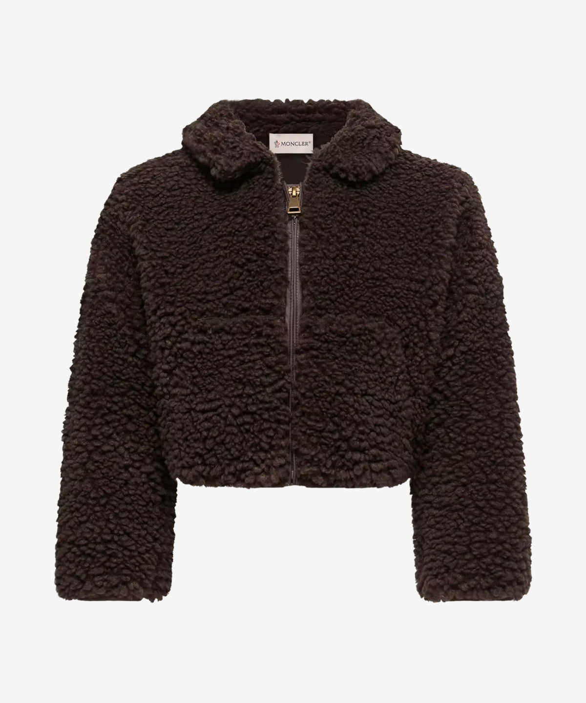 Cardigan m/Lynlås - Brun